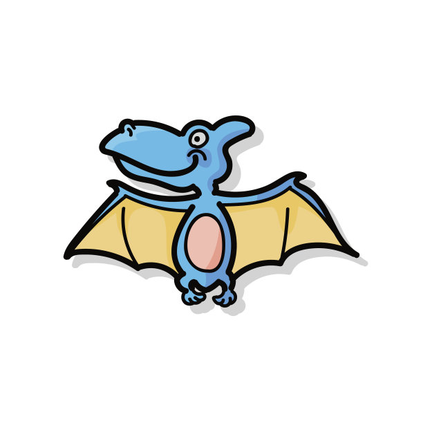 恐龙涂鸦素材图片