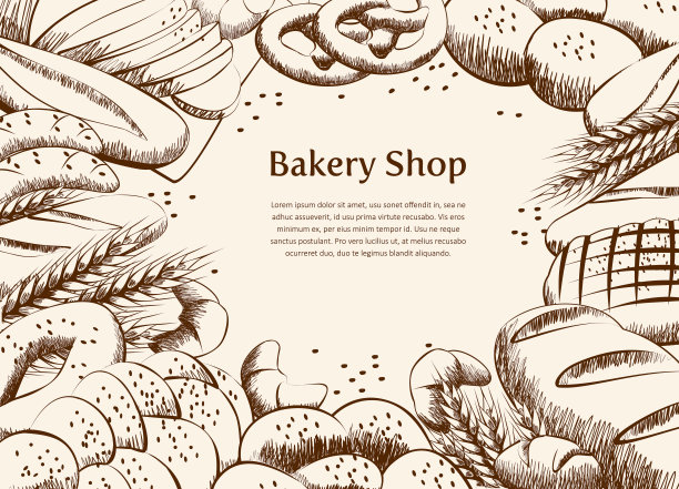 餐桌上的烘焙产品图片下载