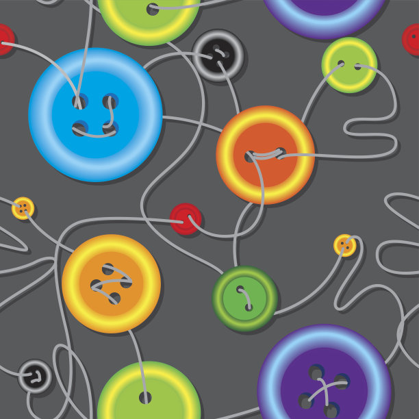 纽扣和螺纹无缝图片下载