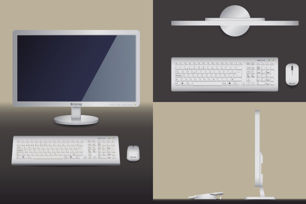 不同的桌面PC视图图片下载