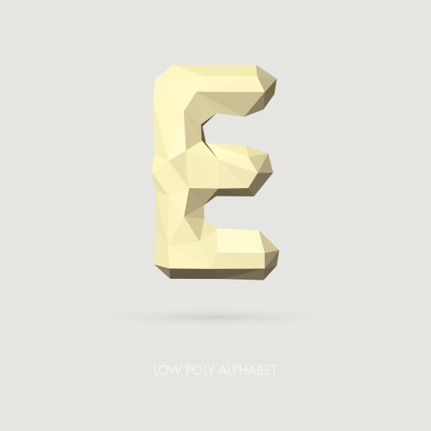 低聚字母E图片下载