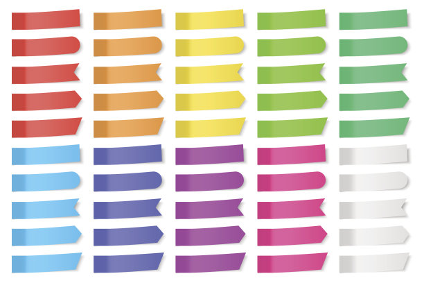 一套矢量纸贴纸图片下载