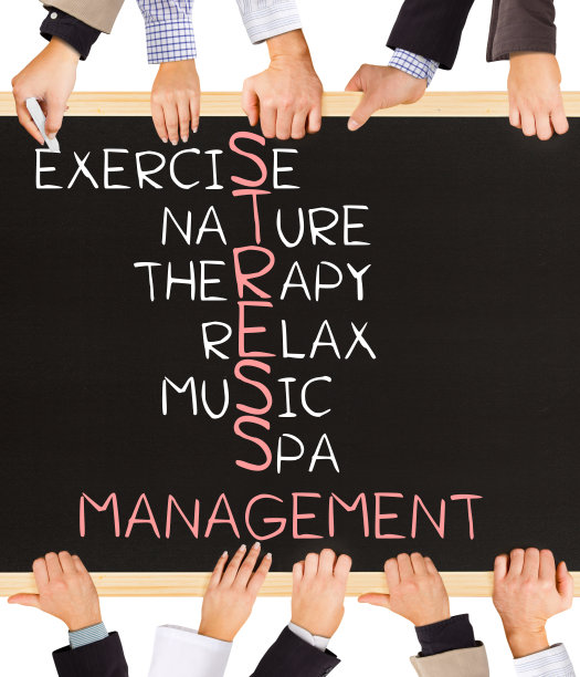 压力管理概念词图片下载