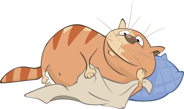 插图可爱的猫卡通人物图片下载