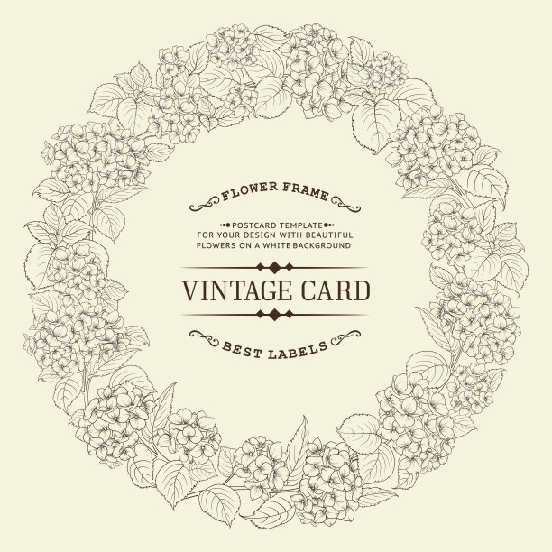 绣球花花环图片下载