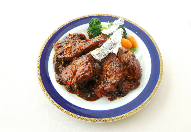 豆瓣酱炸羊排图片下载