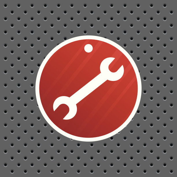 金属背景上的工具标签图片下载