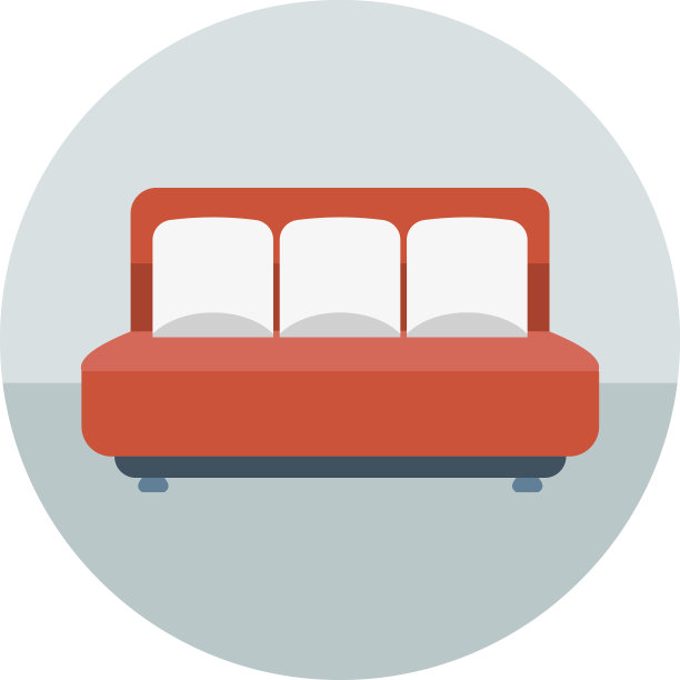 沙发彩色矢量图标图片下载