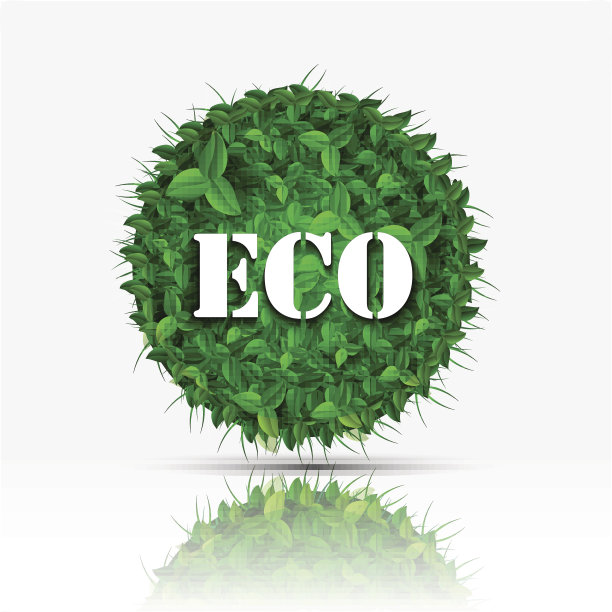 树叶，叶子，3D生态现实主义插画图片下载