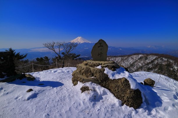 三ツ峠山頂からの富士山图片下载