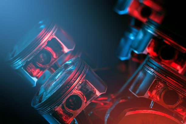 引擎。活塞和曲轴。图片下载