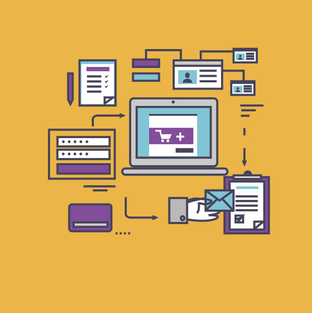 图标平面风格设计安全支付图片下载