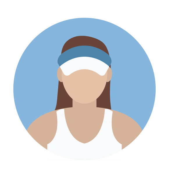 女性玩家彩色矢量图标图片下载