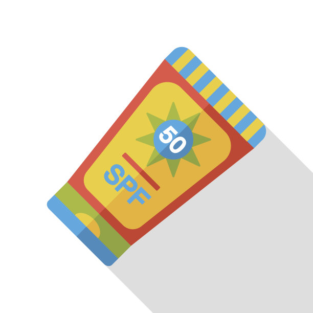 防晒霜平图标图片下载