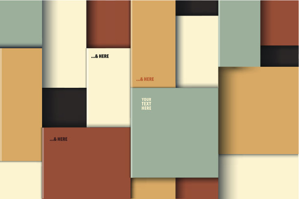 矢量彩色盒背景图片下载