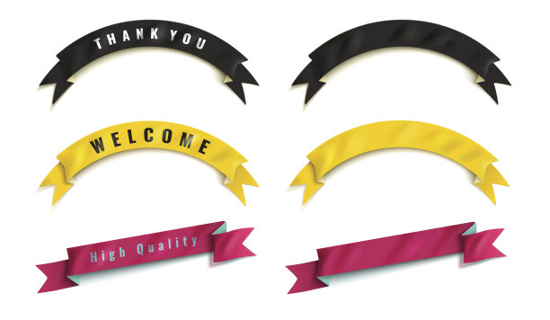 那套彩色丝带图片下载