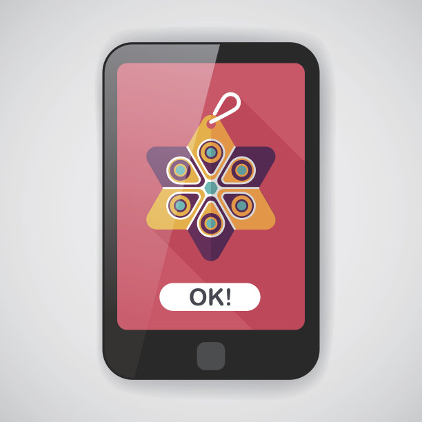 圣诞装饰平图标与长影子eps10图片下载