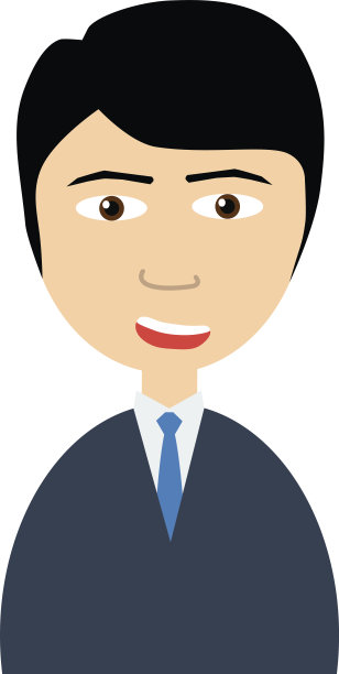 一个英俊的亚洲推销员在和你说话图片下载