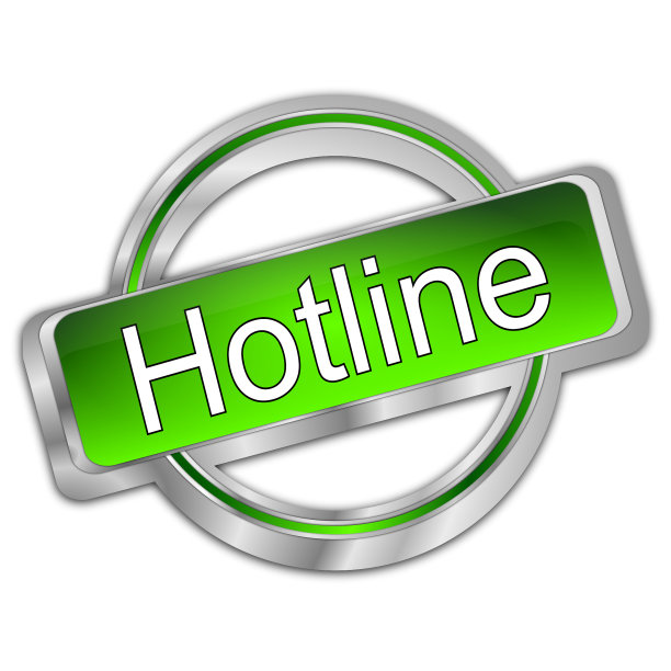 热线按钮- 3D插图图片下载