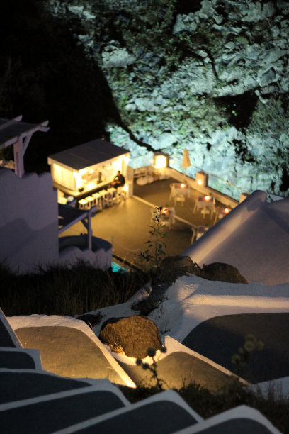 圣托里尼岛的观点图片下载