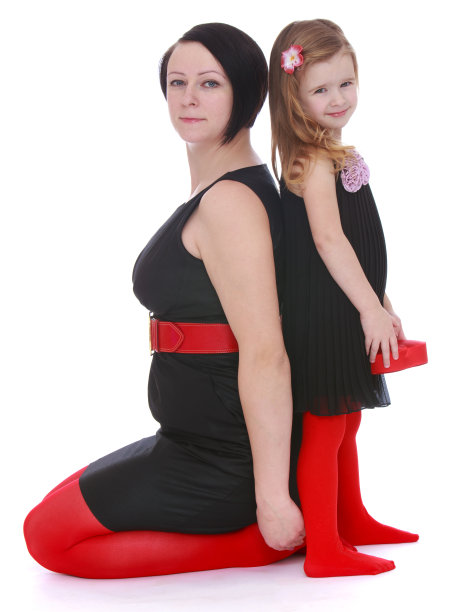 时尚妈妈和女儿图片下载