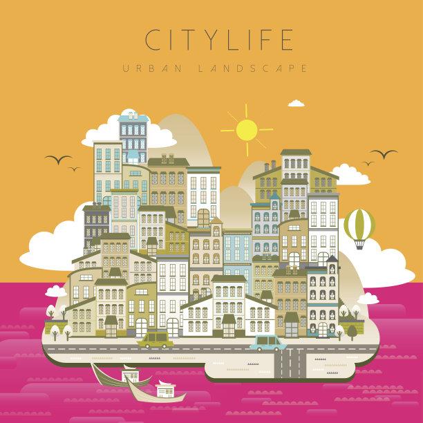 可爱的城市生活图片下载