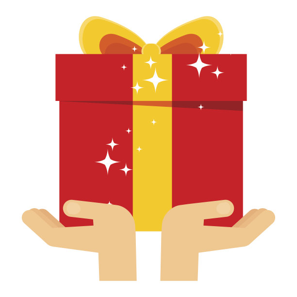 拿礼物素材图片