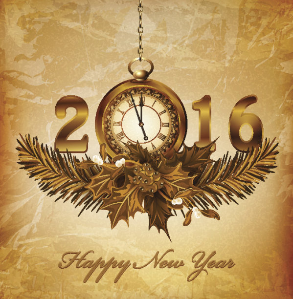 复古矢量背景为新的2016图片下载
