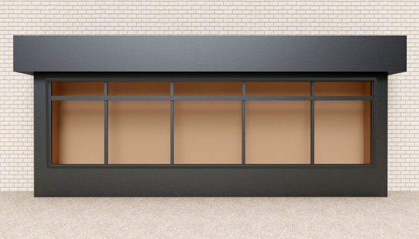 展示街商店。三维渲染图片下载