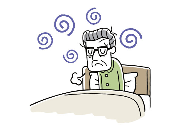 早上身体状况较差的老年男性图片下载