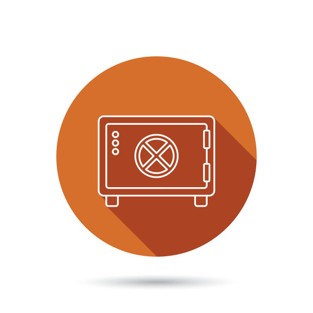 安全的图标。钱存的迹象。图片下载