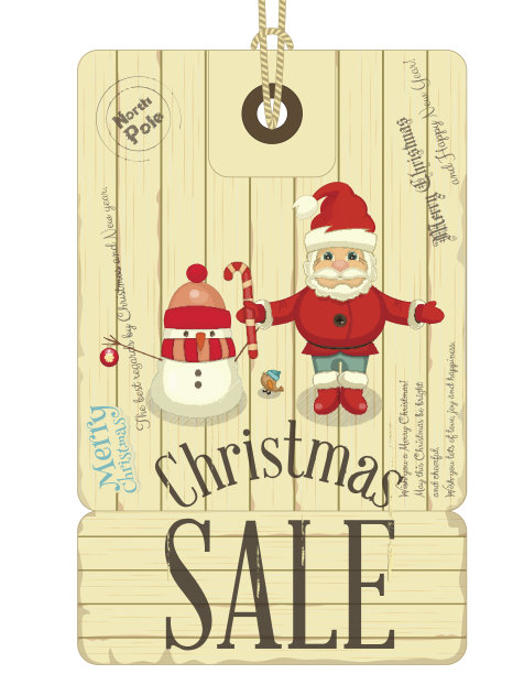 圣诞节销售标签图片下载