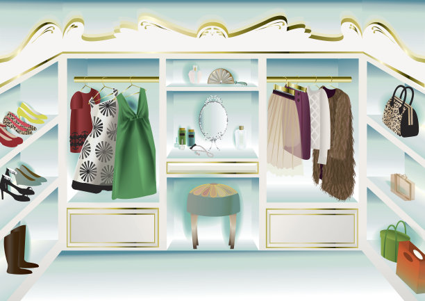 梳妆台的房间图片下载