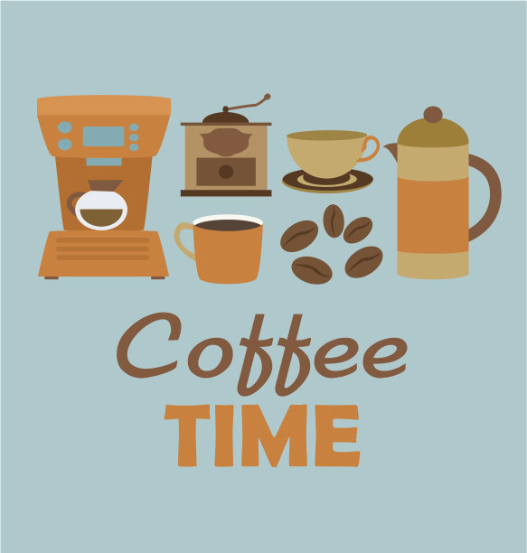 喝咖啡的时间卡图片下载