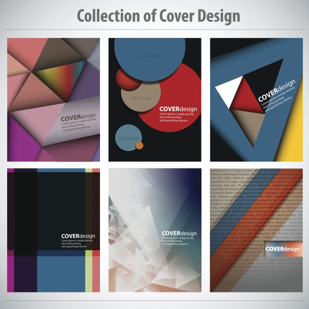 收集封面设计，矢量小册子，传单模板图片下载