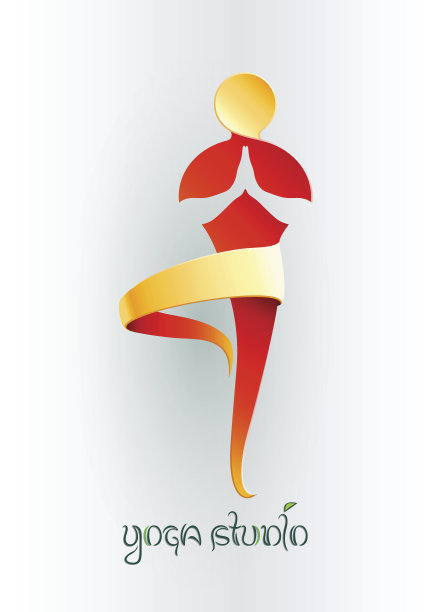 瑜伽工作室的标志图片下载