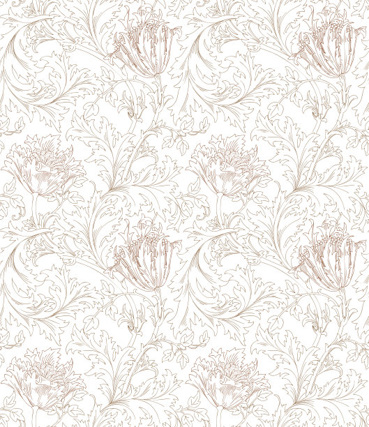 花卉无缝图案为您设计。花的无缝图案上色。图片下载