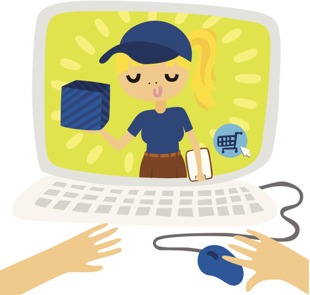 网上订购送货女孩图片下载