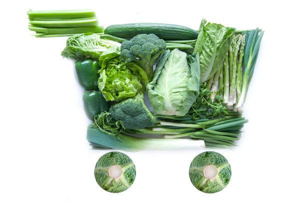 新鲜绿色的购物车图片下载