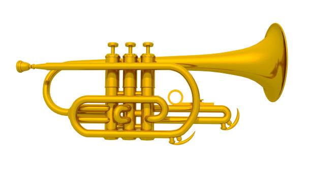 喇叭孤立在白色背景上图片下载