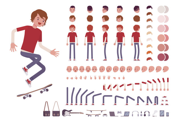 青春矢量图素材ID：154351558