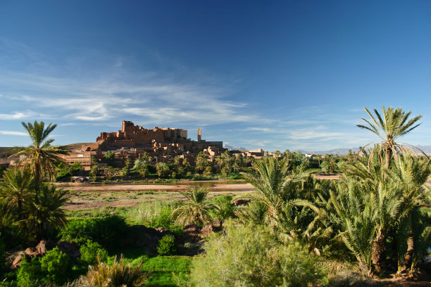 被遗忘的卡斯巴靠近瓦尔扎扎特，阿特拉斯山在摩洛哥图片下载