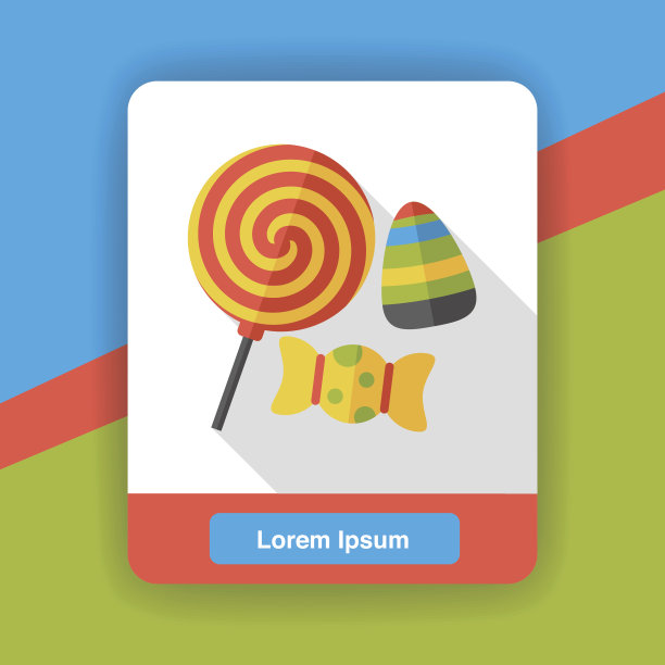 万圣节糖果平面图标图片下载