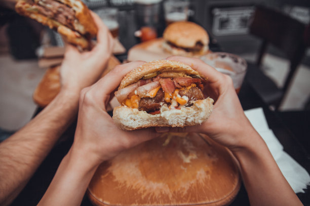 培根汉堡图片下载