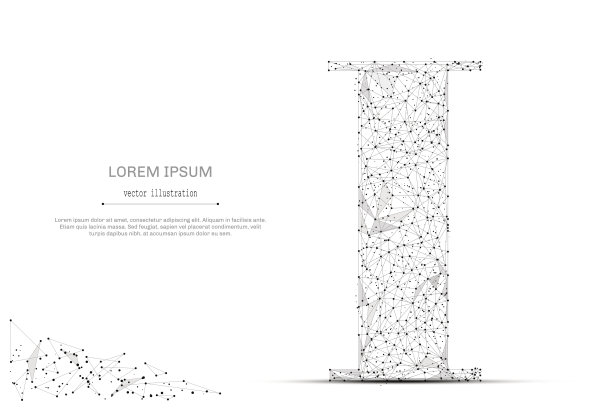 字母我低聚灰色图片下载