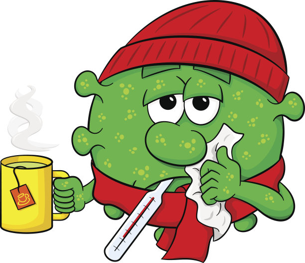 感冒病毒生病了图片下载