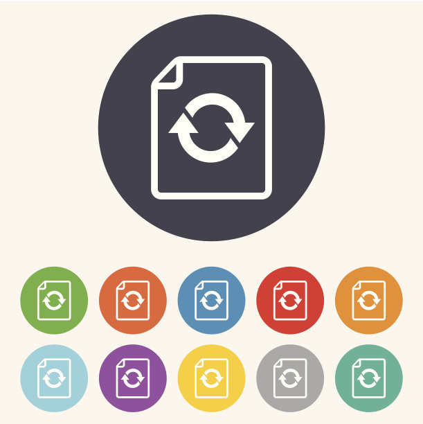 文件文档刷新图标。重新加载文档的象征。图片下载