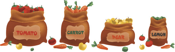 有机水果矢量图片下载