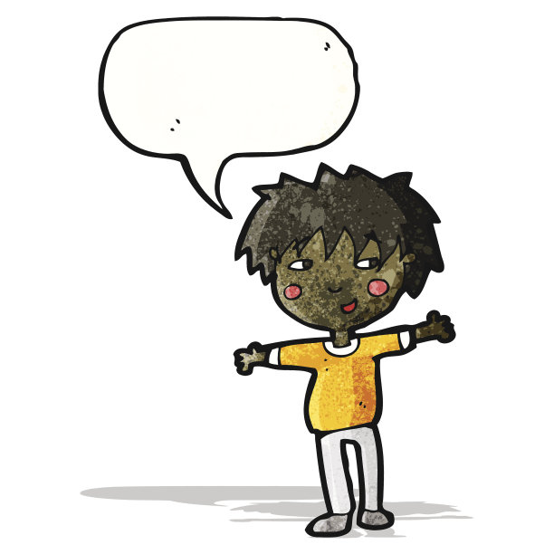 卡通友好的男孩图片下载