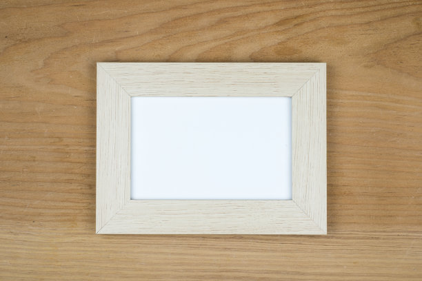 相框和木制背景图片下载